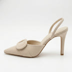 Buckle Detail Slingback Heels 6376