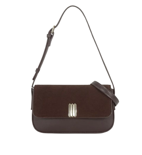 Faux Suede Allure Shoulder Bag in Bigger Size – Effortless Elegance with a Modern Edge