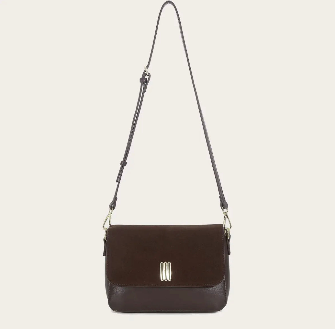 Faux Suede Allure Shoulder Bag – Effortless Elegance with a Modern Edge