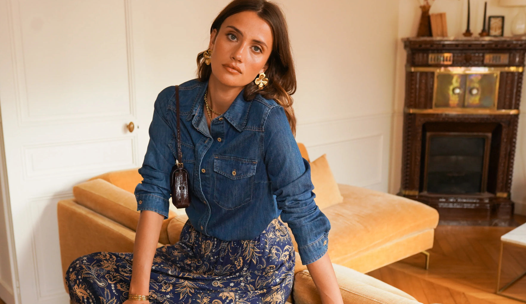 Denim Button-Up Shirt | Timeless Casual Chic