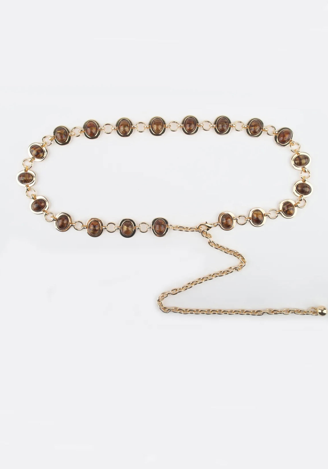 The Amber Chain Belt – Retro Charm with Modern Elegance