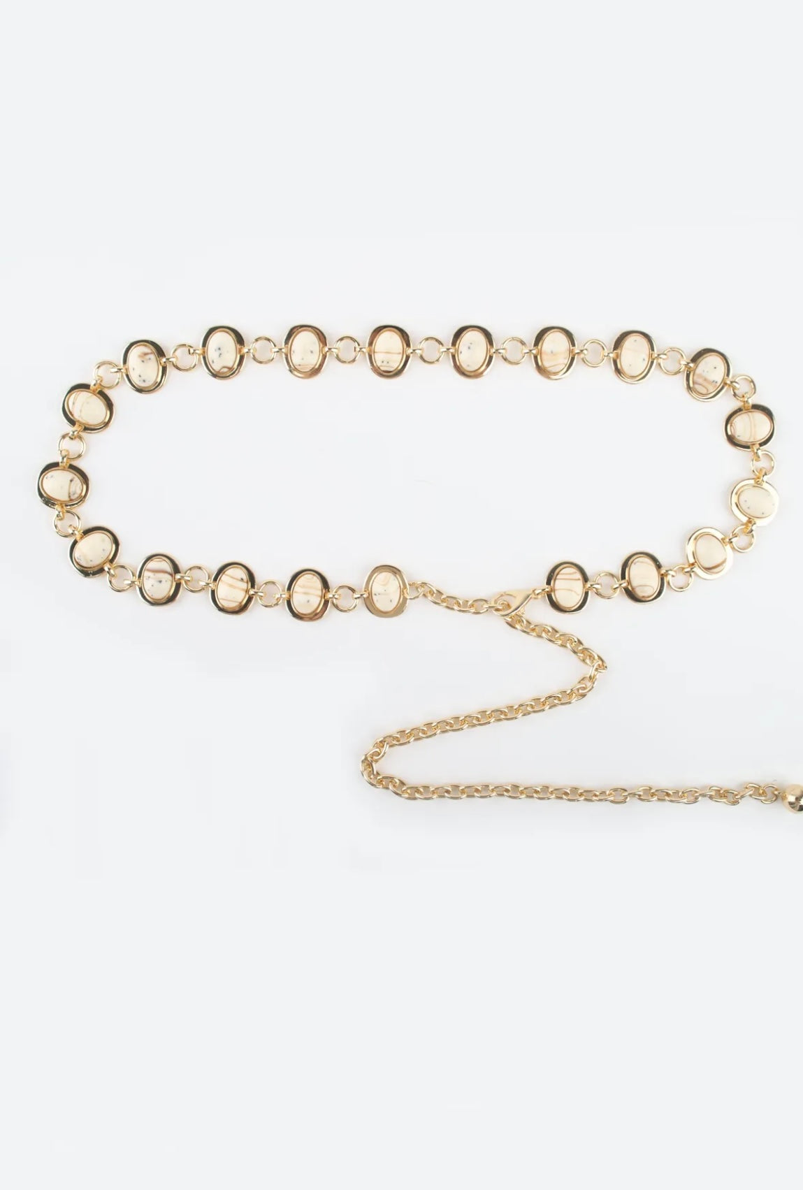 The Ivory Chain Belt – Refined Elegance with Vintage Flair