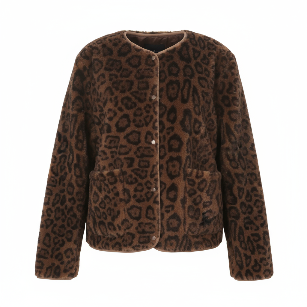 The Leopard Reversible Faux Fur Jacket – Cozy Glam with a Wild Twist