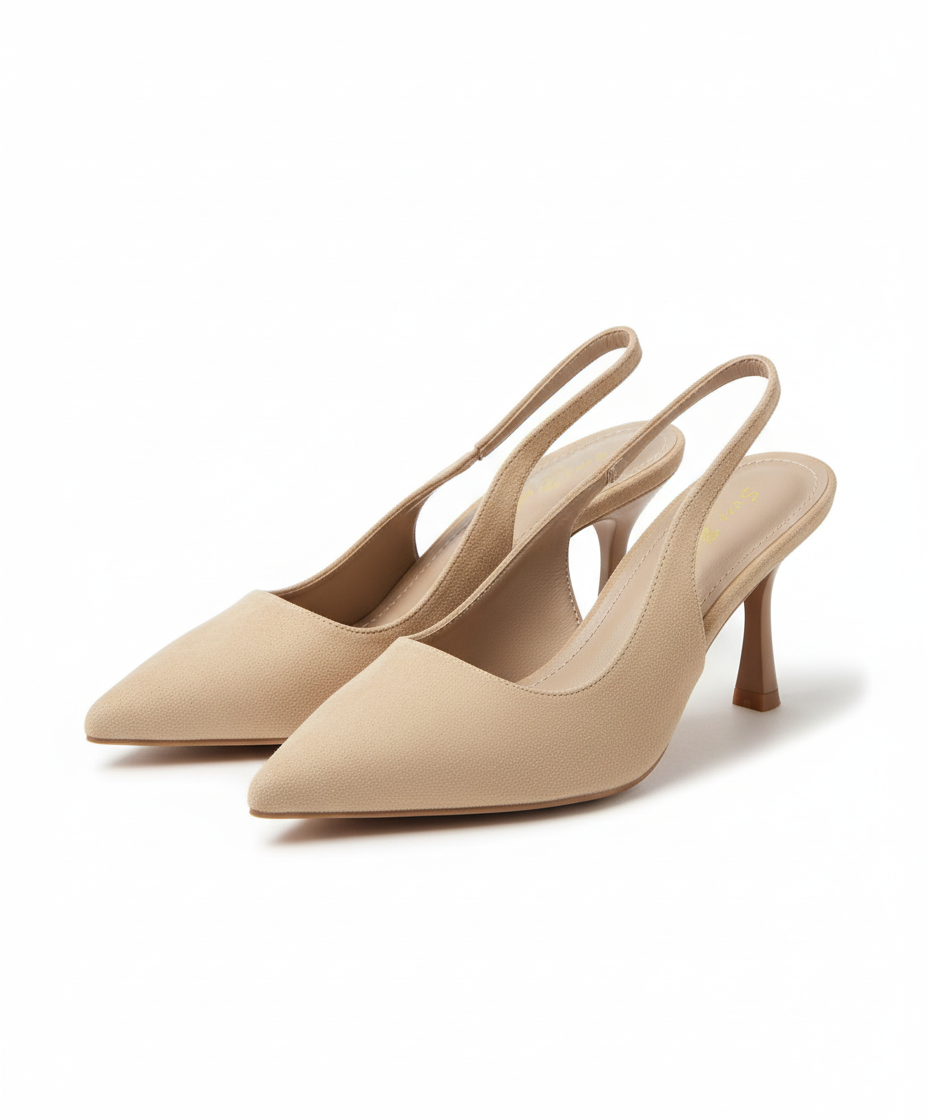 Classic Pointed Slingback Heels M130