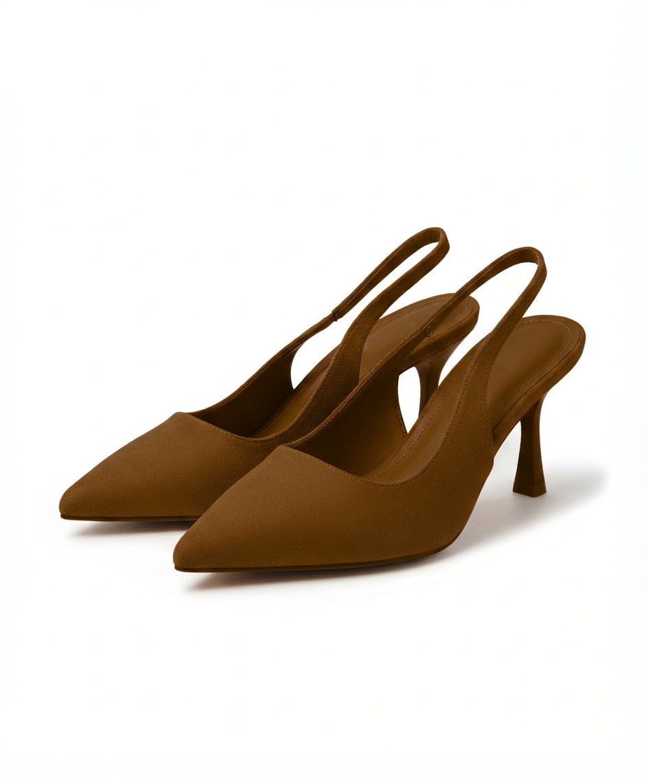 Classic Pointed Slingback Heels M130