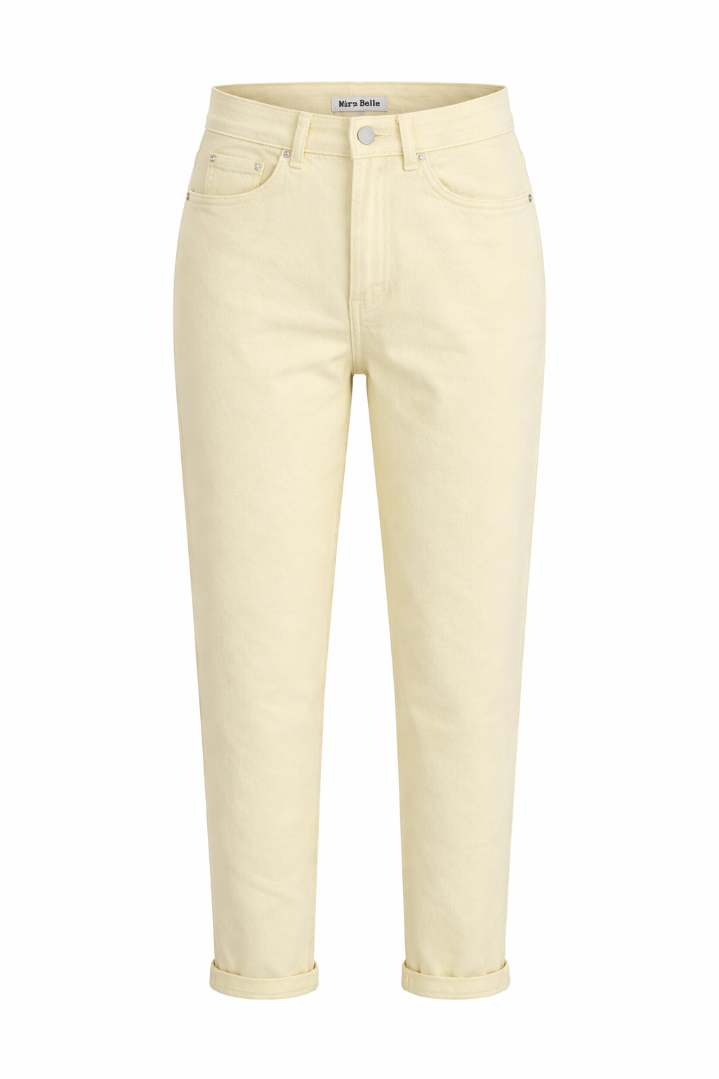 Buttercream High-Waisted Straight Leg Jeans N2036