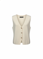 Minimalist Knit Vest – Ivory