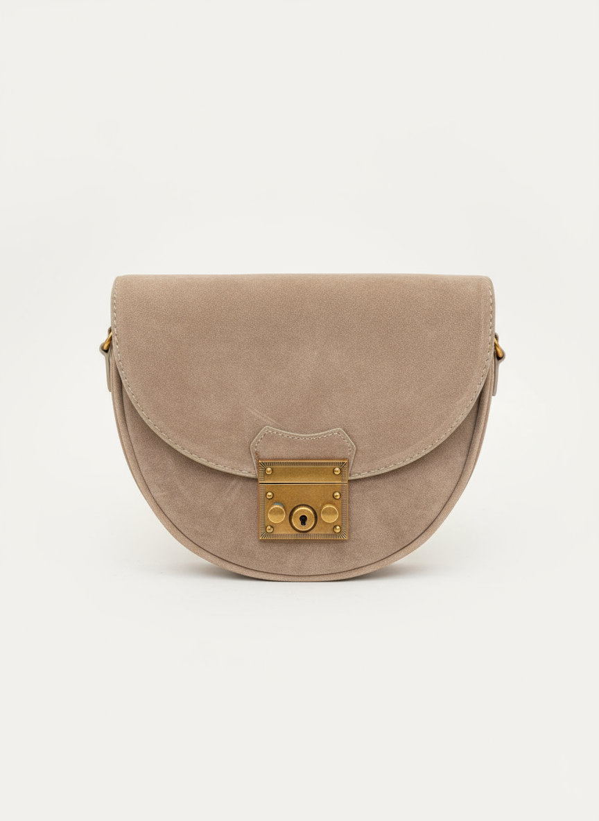 Vintage Grace Suede Bag – Timeless Elegance in Every Detail
