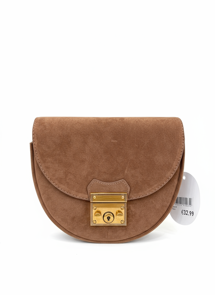 Vintage Grace Suede Bag – Timeless Elegance in Every Detail